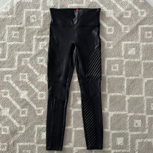 Spanx Faux Leather Moto Leggings